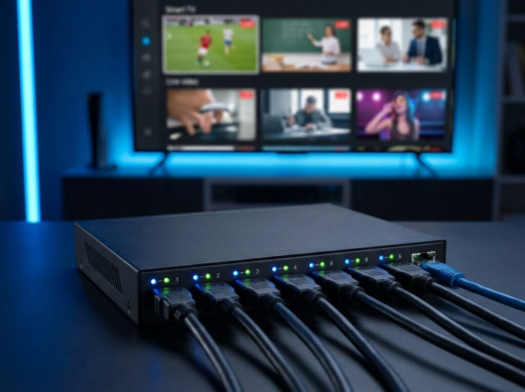8 channel hdmi encoder for iptv m3u8 hls